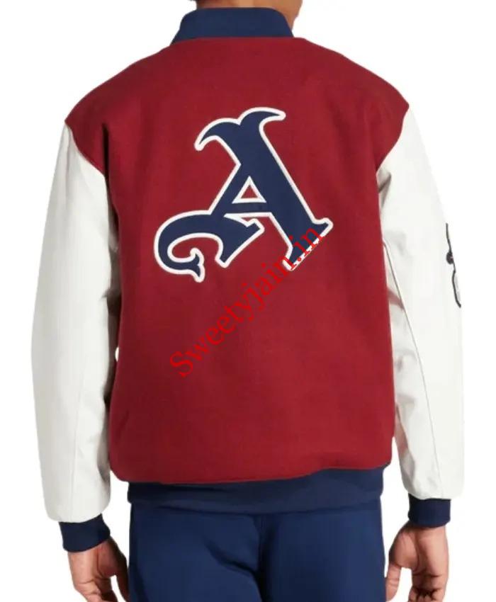 Arsenal Noble Maroon And White Letterman Varsity Jacket